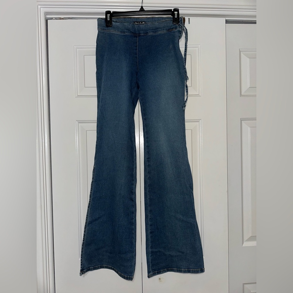 Frankie B. Classic Blue Flare Jeans